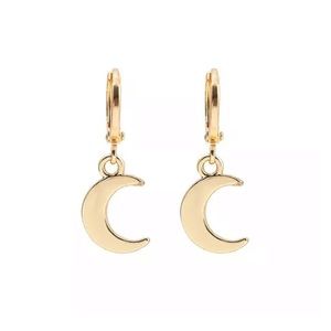 Gold moon & stars earrings